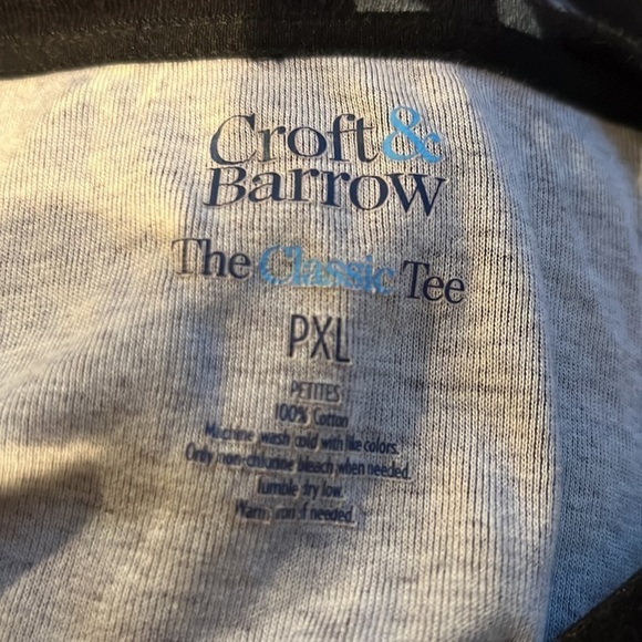 Croft & Barrow  floral classic tee size PXL - Picture 7 of 7